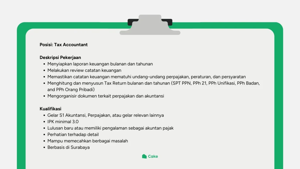 Cantumkan Posisi atau Jabatan Secara Spesifik